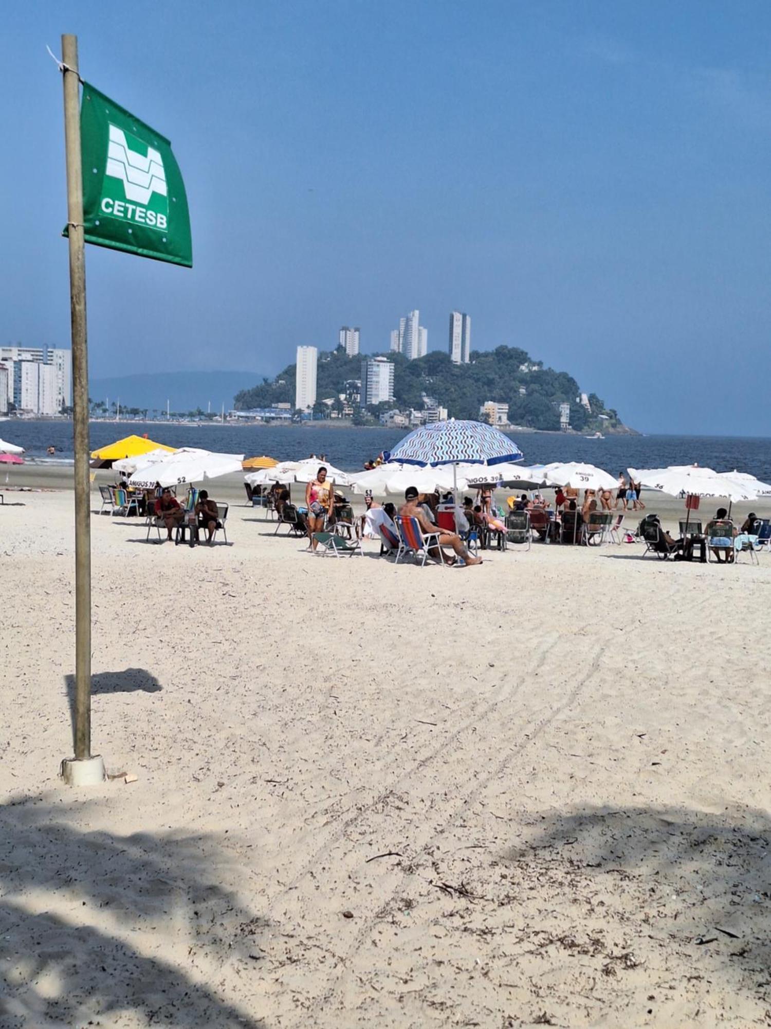 Pe Na Areia Gonzaguinha Sao Vicente Apartment Exterior photo